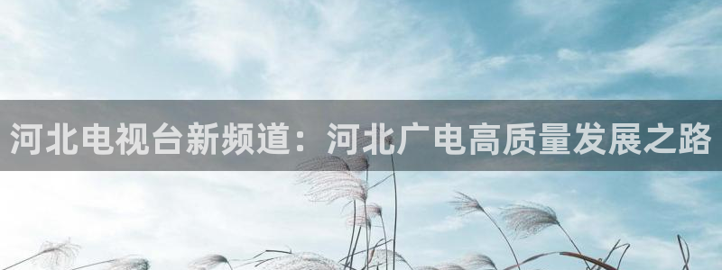 97影院九七电影院：河北电视台新频道：河北广电高质量发展之路